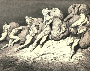 Not all the gold, that is beneath the moon or ever hath been, c1890 by Gustave Dore