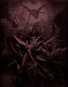 Paradise Lost: Fall of the rebel angels by Gustave Dore