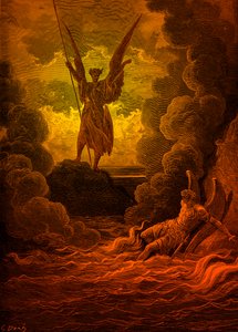 Paradise Lost: Satan and Beelzebub by Doré by Gustave Dore