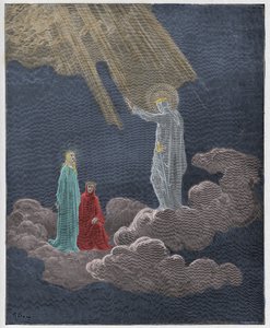Paradiso, Canto 8: Charles Martel addresses Dante and Beatrice, illustration from The Divine Comedy by Dante Alighieri, 1885 by Gustave Dore