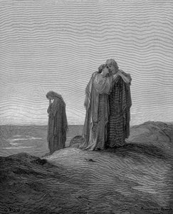 Ruth embracing her mother-in-law Naomi and promising to stay with her now they are bereaved, 1866