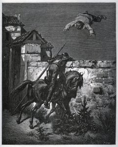 Sancho Panza gets fooled, and Don Quixote can