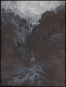 Sir Lancelot Approaching the Castle of Astolat by Gustave Dore
