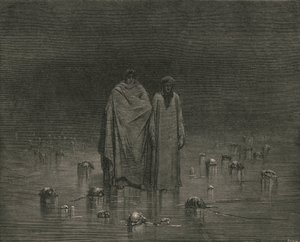 Take good heed, thy soles do tread not on the heads of thy poor brethren, c1890 by Gustave Dore