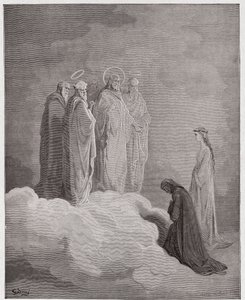 The Divine Comedy, Paradiso, Canto 26: St. John examines Dante concerning love - by Dante Alighieri - Illustration by Gustave Doré