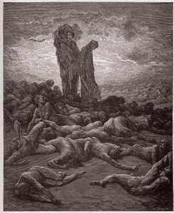 The Divine Comedy, Purgatorio, Canto 20: The souls of the avaricious - by Dante Alighieri (1265-1321) - Illustration by Gustave Dore (1832-1883)