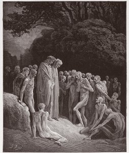 The Divine Comedy, Purgatorio, Canto 23: The souls of the gluttonous - Illustration by Gustave Dore