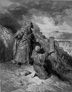 The last of the Moorish kings leaves Granada (engraving by Gustave Doré)