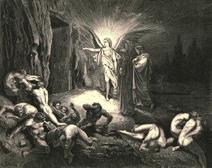 To the gate he came, and with his wand touched it, c.1890