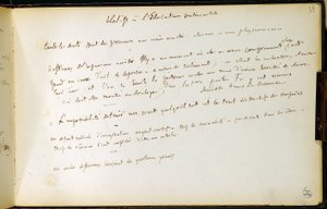 Folio 39 of the Workbook No. 19 Manuscript Page of Gustave Flaubert
