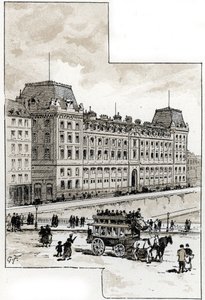 View of the police department on the Quai des Orfevres, Paris