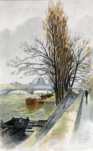 View of the Solferino Bridge from Quai d