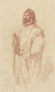 Standing Man with Figurine by Gustave François Morin