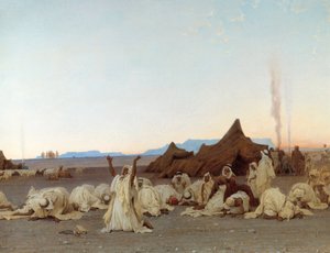 Evening Prayer in the Sahara Desert (detail)