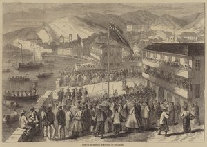 Arrival of General Montaubon at Hong-Kong by Gustave Janet