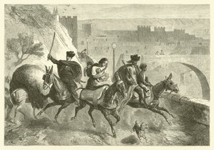 Gypsies Leaving Toledo After the Market by Gustave Janet