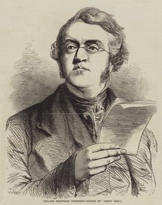 William Makepeace Thackeray, Author of Vanity Fair by Gustave Janet
