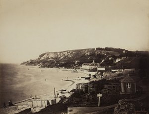 The Beach at Sainte-Adresse, with the Dumont Baths