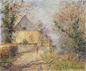 Houses on the Banks of the Eure, Louviers, 1902 by Gustave Loiseau