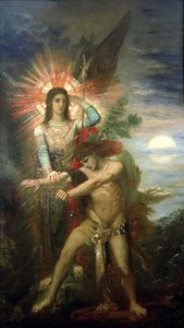 Jacob and the Angel, 1878 by Gustave Moreau