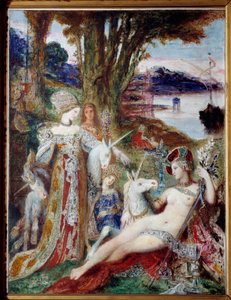 The Unicorns by Gustave Moreau