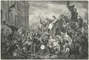 Episode of the Belgian Revolution of 1830 by Gustave Wappers