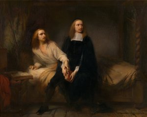 The De Witt Brothers in Captivity by Gustave or Gustaaf Wappers