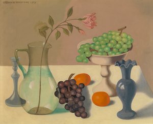 Still Life with Grapes by Gustave Van de Woestyne