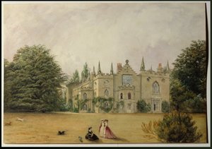 View of Strawberry Hill, Middlesex from the Gardens