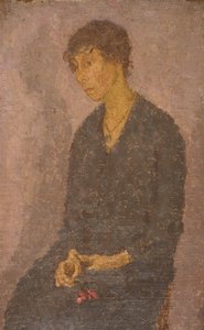 Woman Holding a Flower