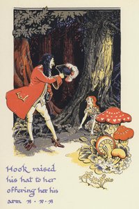 Peter Pan and Wendy: Hook Raised His Hat to Her Offering Her His Arm by Gwynedd M. Hudson