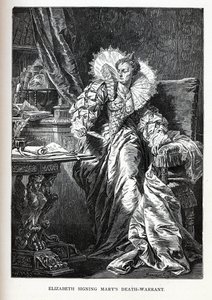 Elizabeth signing Mary