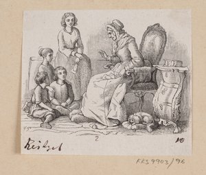 Illustration for "Grandmother" in H.C. Andersen, "Fairy Tales and Stories", Volume 2