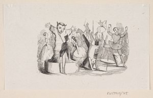 Illustration for "The Steadfast Tin Soldier" in H.C. Andersen, "Fairy Tales and Stories", Volume 1 by H.P. Hansen