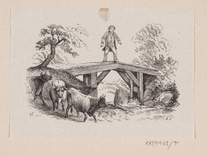 Illustration for "Big Claus and Little Claus" in H.C. Andersen, "Fairy Tales and Stories", Volume 1