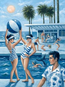 Retro Poolside Fun