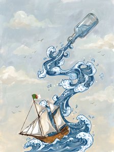Sailing Ship Bottle Journey by HUGO