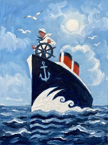 Sailor At The Helm by HUGO