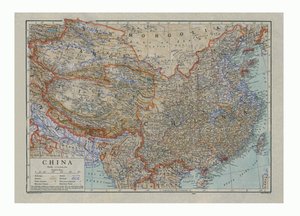 Map of China, c1910 by HW Cribb
