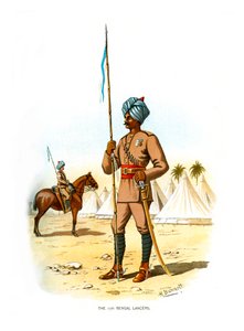 The 13th Bengal Lancers, c1890