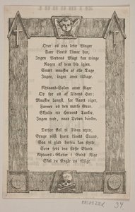 Frame with Angel Head, Cross, and Skull by H. C. Henneberg