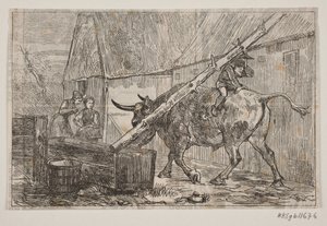 Nissen Riding on the Ox by H. C. Henneberg