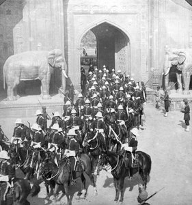 A Procession Passing Through the Delhi Gate, Lahore, Pakistan