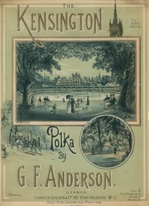 Musical Score for The Kensington Polka by G F Anderson