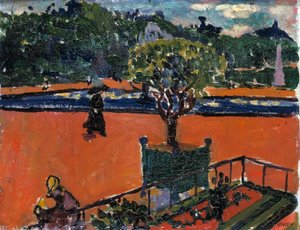 In the Luxembourg Gardens by H. Lyman Sayen