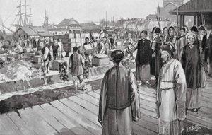 Commissioner Lin destroys Thousands of Chests of Opium by H. M. (after) Burton
