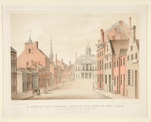 A View of the Federal Hall of the City of New York by H. R. Robinson