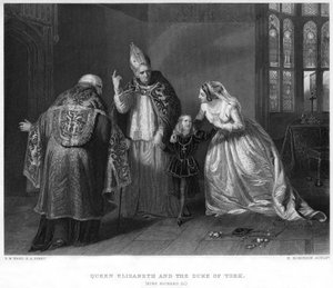 Queen Elizabeth and the Duke of York King Richard III, 19th century