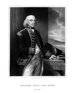 Richard Howe, 1st Earl Howe, British Admiral by H. Robinson