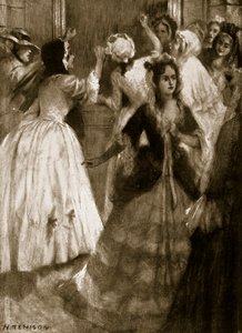 Ladies clamouring for admittance to the House of Lords, 1758, illustration from Hutchinson